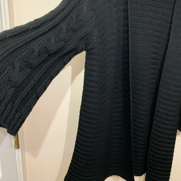 Sundance black open long Cardigan size L - Picture 7 of 12